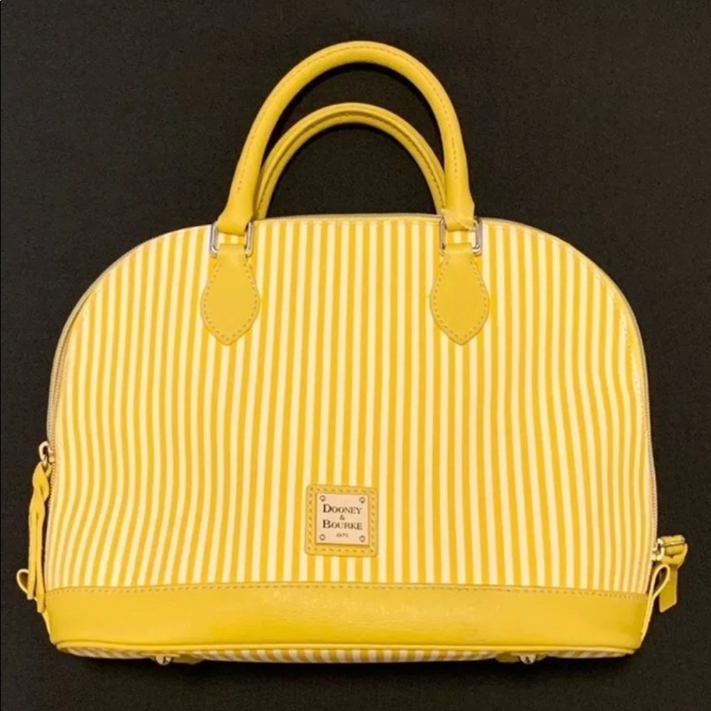 Sunny Yellow Dooney & Bourke Zip Zip Satchel